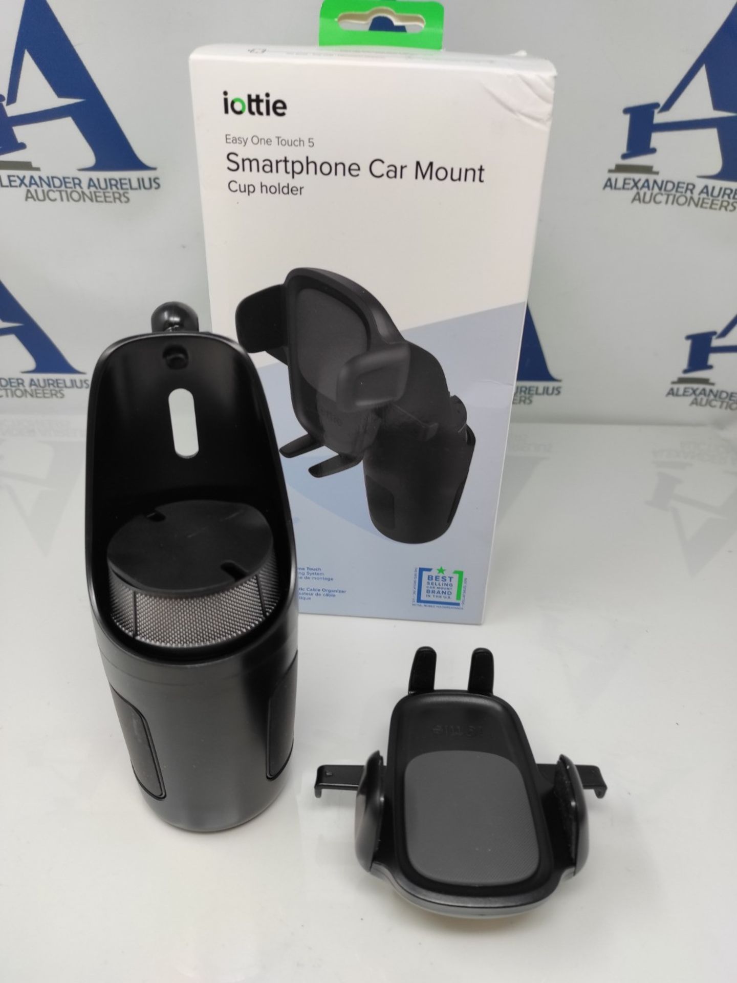 iOttie Easy One Touch 5 Cup Holder Car Mount Phone Holder for iPhone, Samsung, Moto, H - Bild 2 aus 2