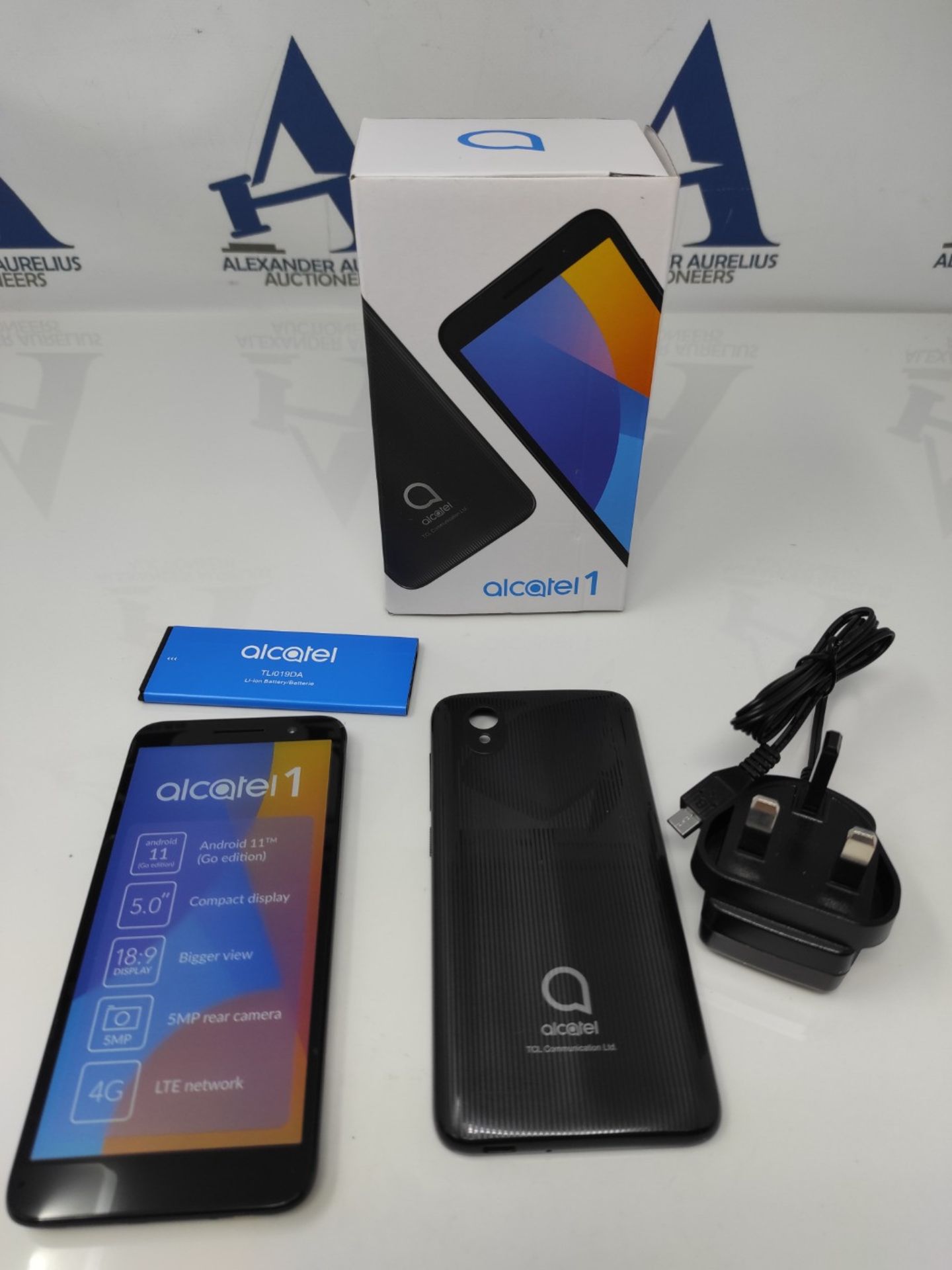 Alcatel 1 2021 Volcano Black 5" 8GB 4G & SIM Free Smartphone - Image 2 of 2