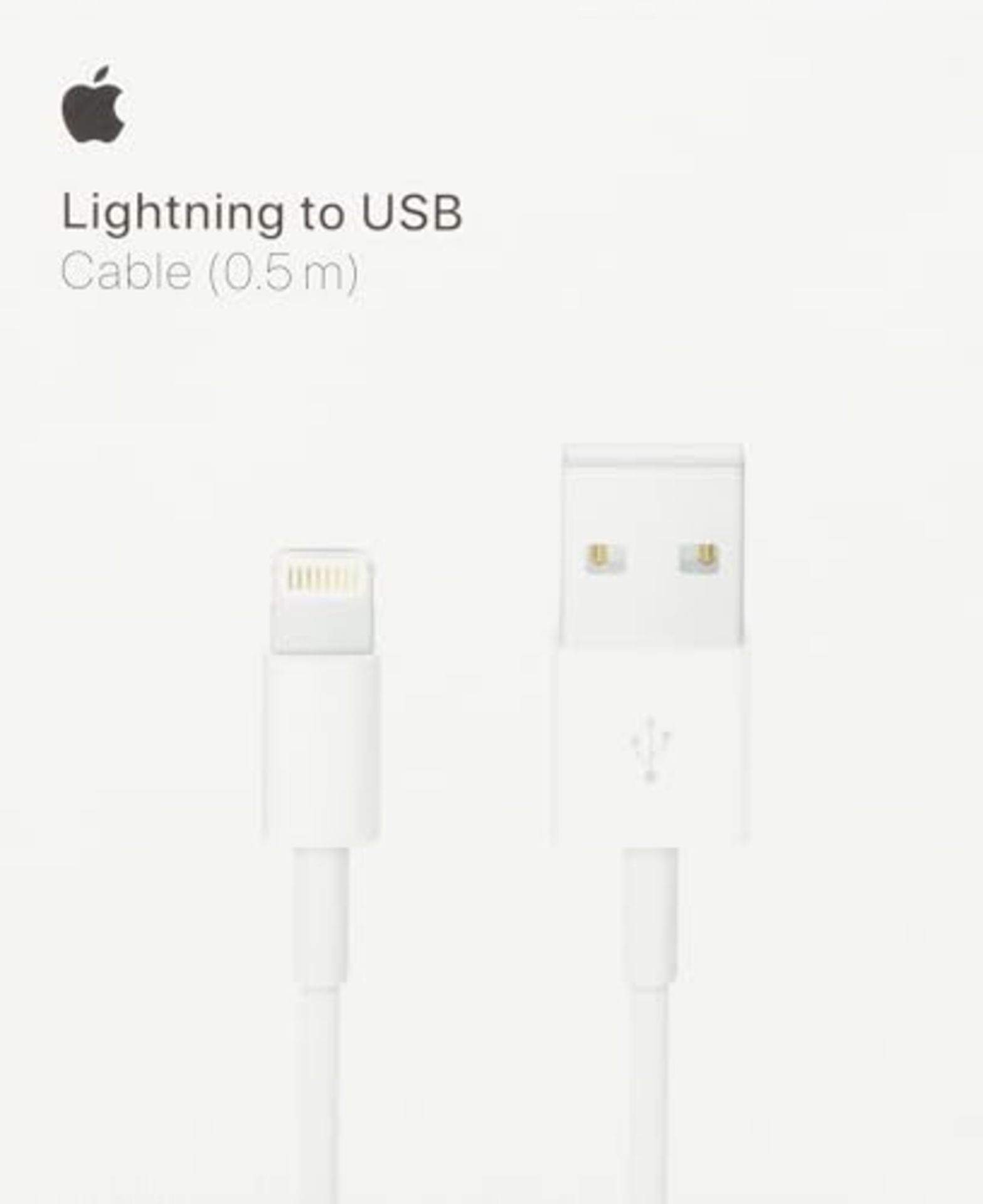 Apple Lightning to USB Cable (0.5 m)