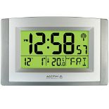 Acctim Stratus Digital Wall/Desk Clock Radio Controlled Tabletop LCD Display Date & Th