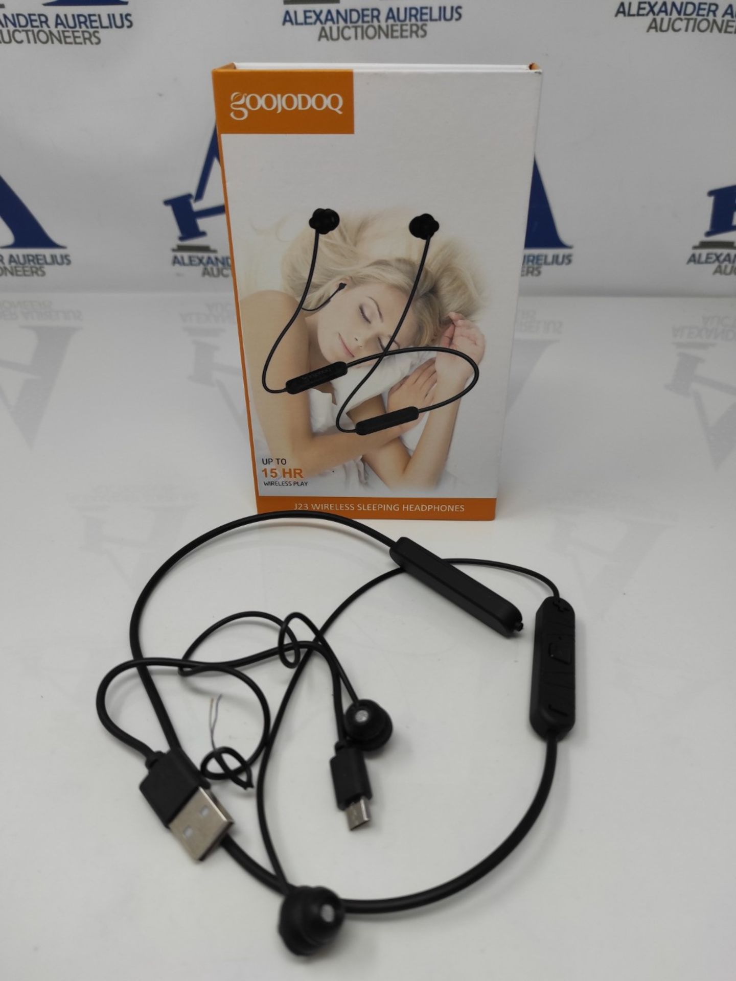 GOOJODOQ Wireless Sleeping Headphones,Soft In-ear Sleeping Earphones with Upgraded CSR