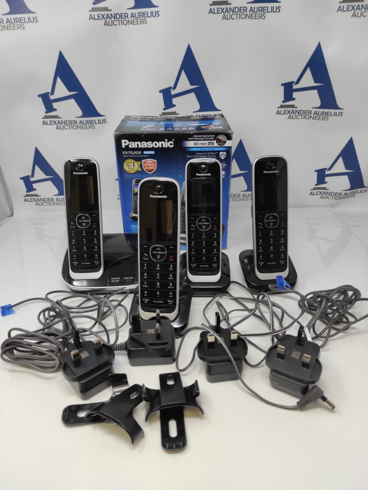 RRP £140.00 Panasonic KX-TGJ424 Digital Cordless Telephone Quad Pack - Image 2 of 2