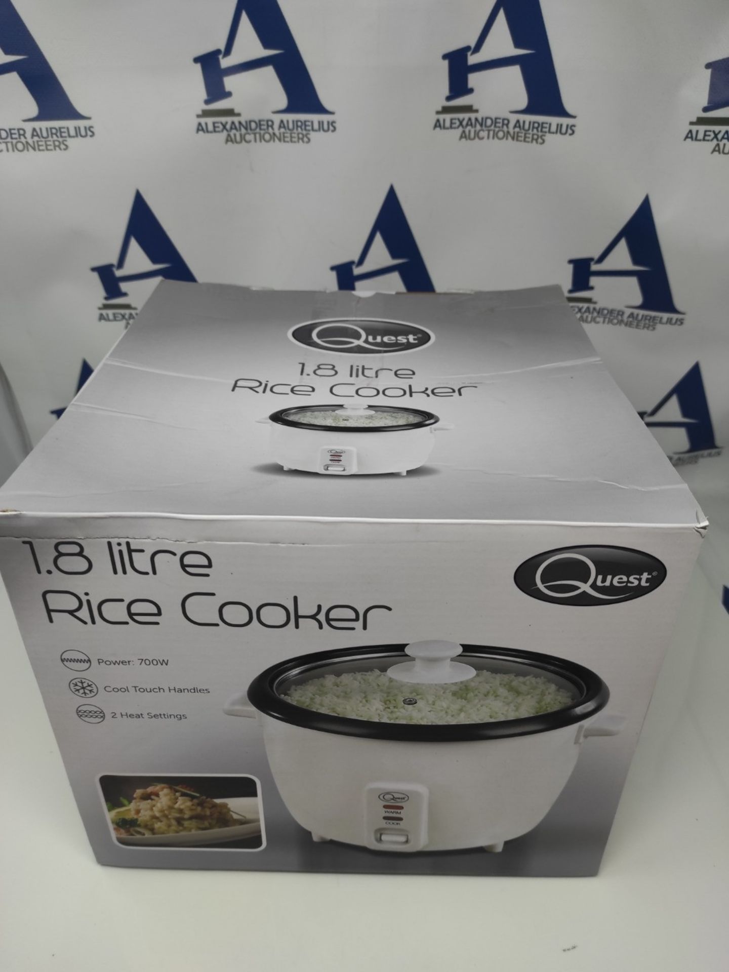 Quest 35550 1.8L Rice Cooker / Non-Stick Removable Bowl / Keep Warm Functionality / 70 - Image 2 of 3