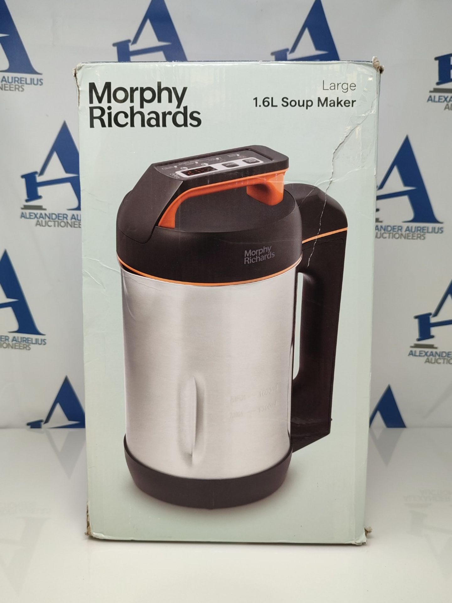 RRP £84.00 Morphy Richards Soup Maker - Metal - 1.6L - Stainless Steel - 501022 - Bild 2 aus 3