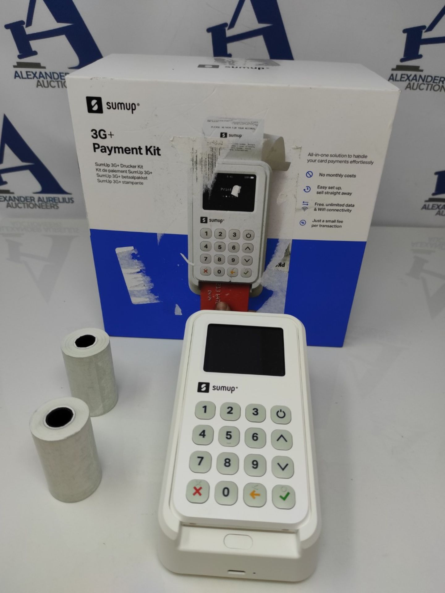 RRP £137.00 SumUp 3G Unlimited Data/WIFI Card Reader Terminal Payment Kit for Contactless Payments