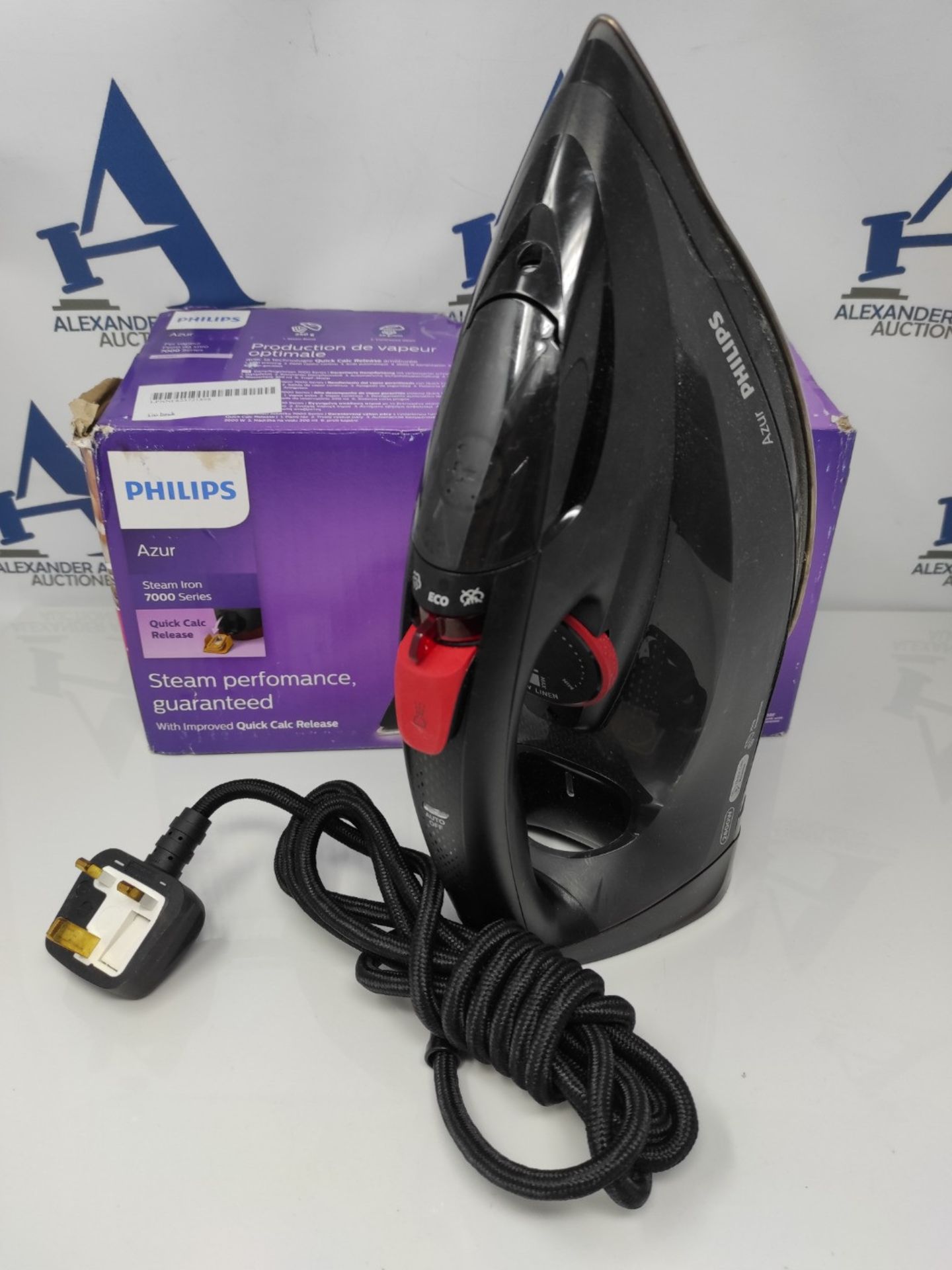 RRP £55.00 Philips Azur Steam Iron - 250 g Steam Boost - 2600 W - With SteamGlide Soleplate - 2.5 - Image 3 of 3