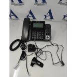 RRP £80.00 Panasonic KX-TGF320 Corded and Cordless Home office Telephone Kit with Answerphone and