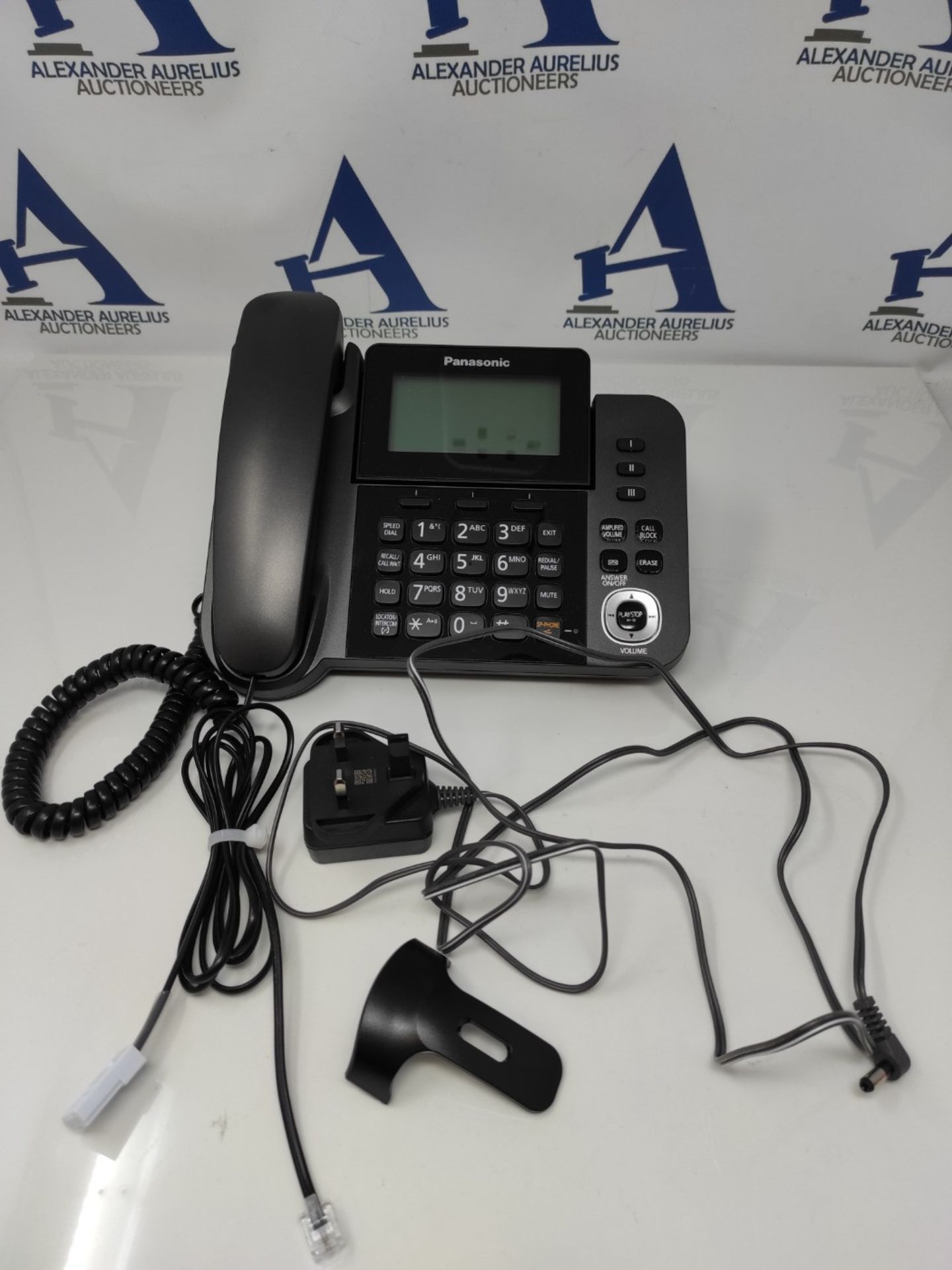 RRP £80.00 Panasonic KX-TGF320 Corded and Cordless Home office Telephone Kit with Answerphone and