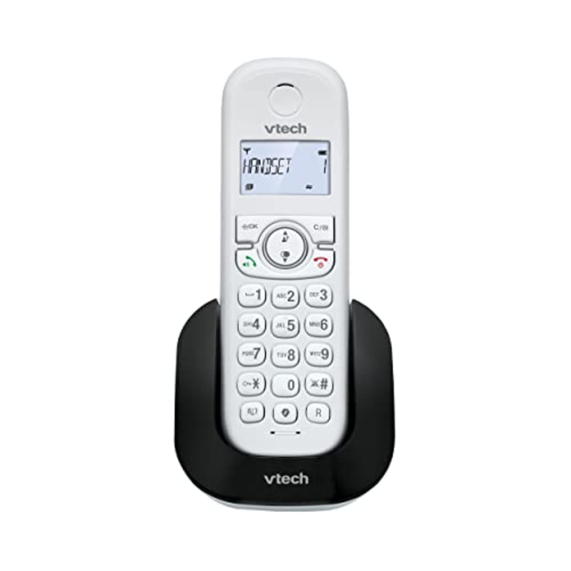VTech CS1500 Dual-Charging DECT Cordless Phone with Call Block,Landline House Phone wi