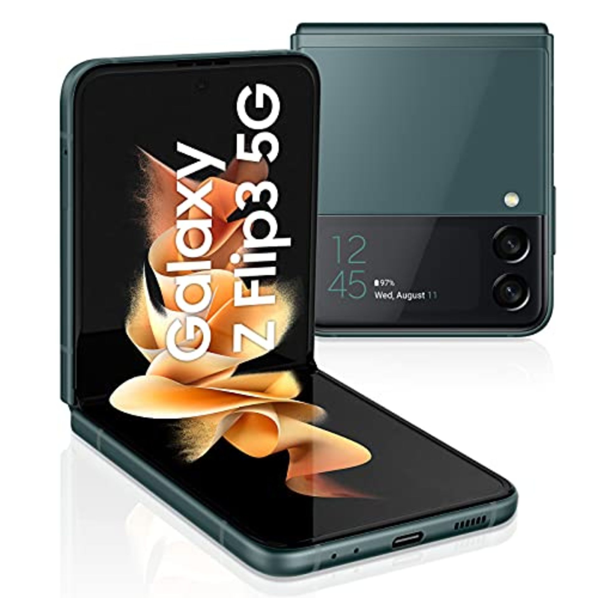 RRP £948.00 [INCOMPLETE] Samsung Galaxy Z Flip3 5G Smartphone Sim Free Android Folding phone 128GB