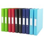 Rapesco 1720 Germ-Savvy Antibacterial, A4 2-Ring PP Ring Binder, 35 mm Spine, Assorted