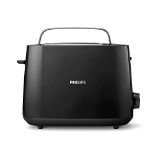 Philips Daily Collection Toaster, 2 Large Slots for Bread, 8 Settings + Integrated Bun