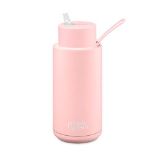 frank green Reusable Water Bottle with Straw Lid, Ceramic Insulated Water Bottles with