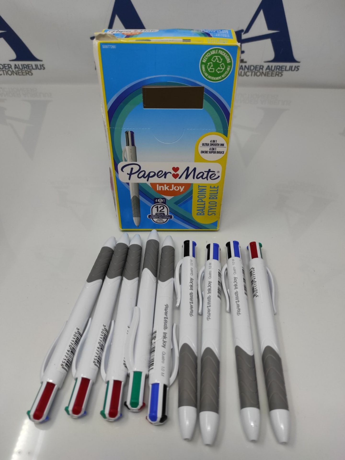 Paper Mate InkJoy Quatro 4-Colour Ballpoint Pen | Business Colours | Medium Point (1.0 - Image 2 of 2
