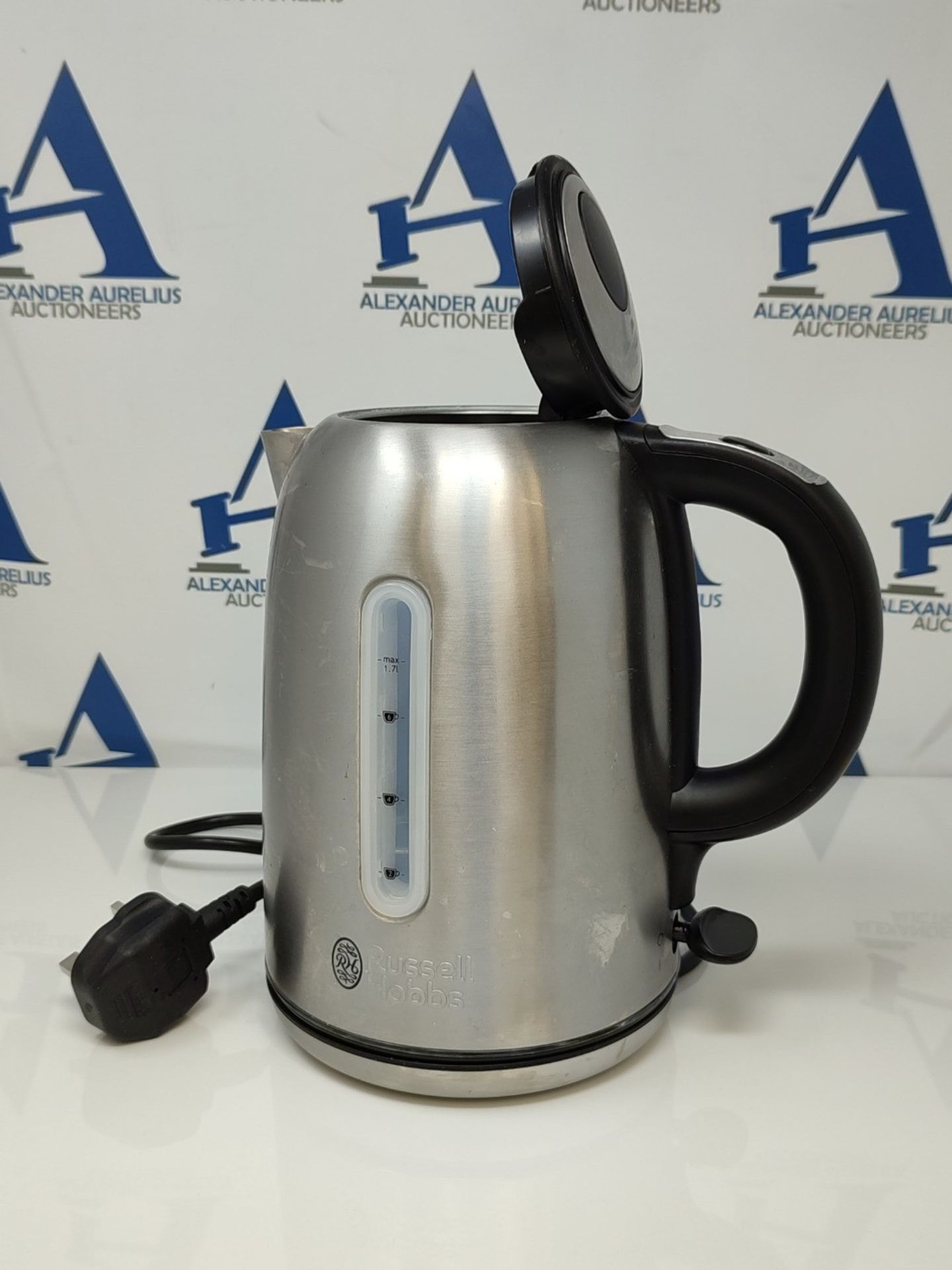 Russell Hobbs 20460 Quiet Boil Kettle, Brushed Stainless Steel, 3000W, 1.7 Litres - Bild 2 aus 2
