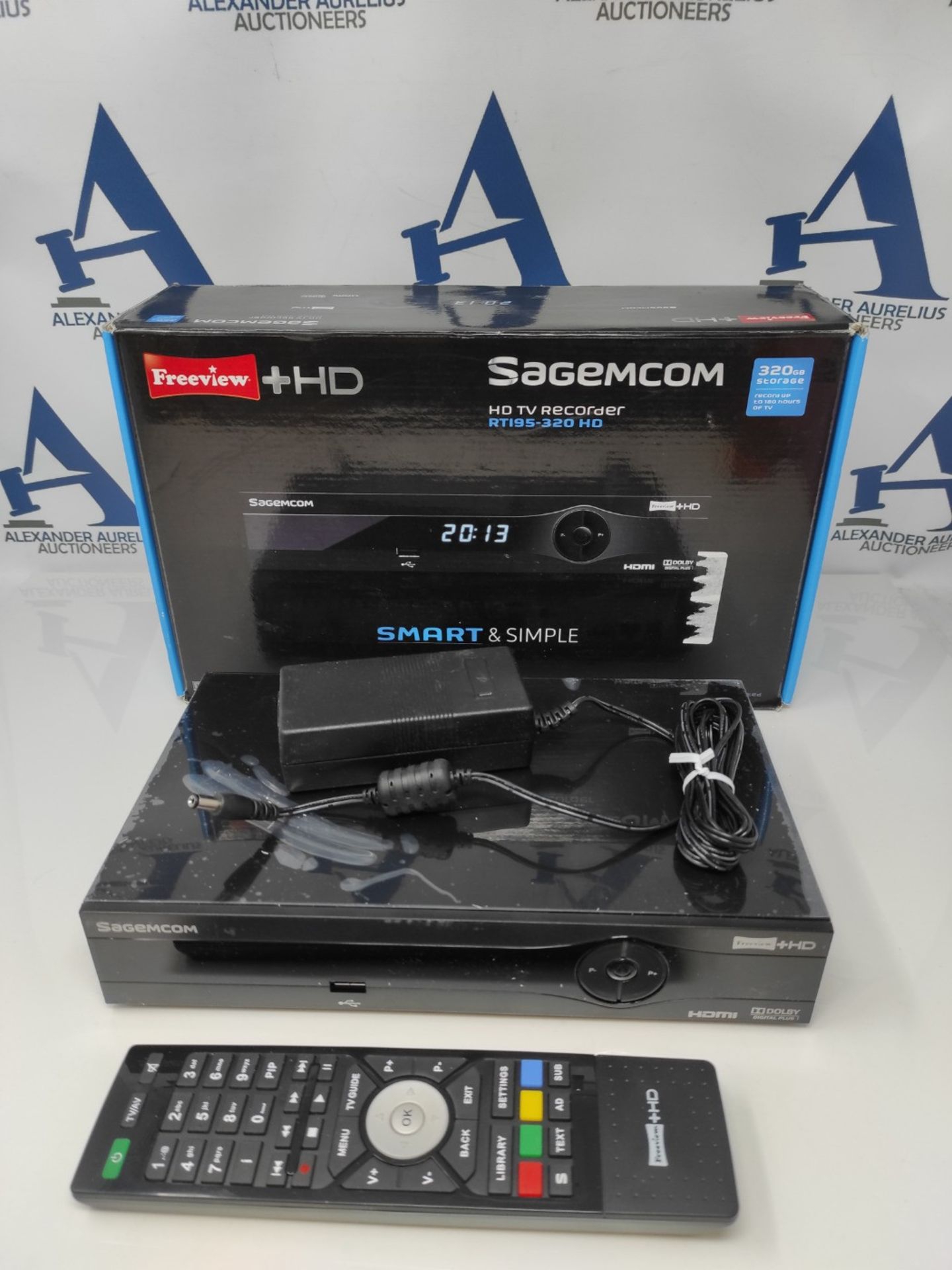 RRP £158.00 Sagemcom RTI95320 Freeview + HD Digital TV Recorder 320GB - Image 2 of 2