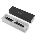 Parker IM Rollerball Pen | Matte Black with Black Trim | Fine Point with Black Ink Ref