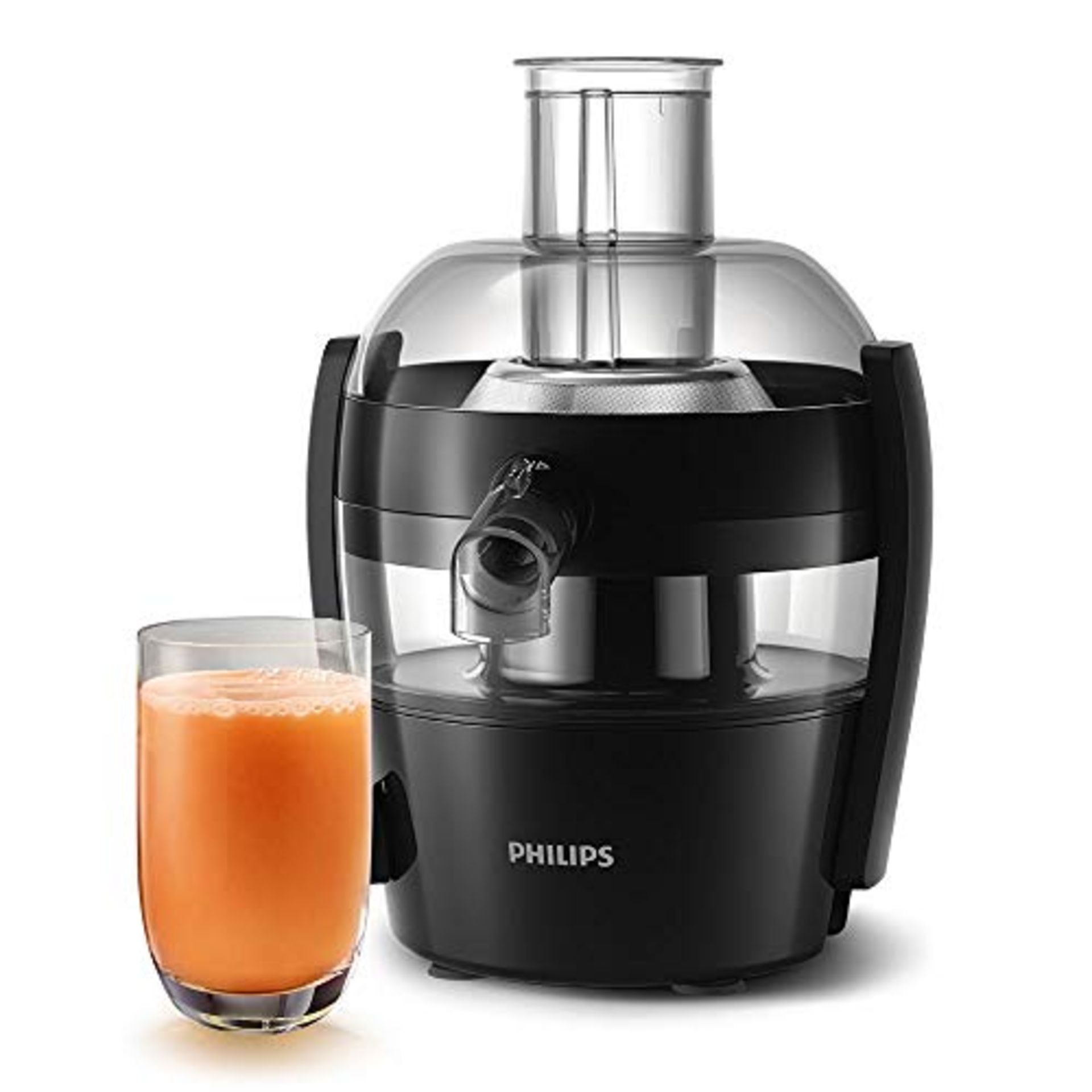 RRP £62.00 Philips HR1832/01 Viva Collection Compact Juicer, 1.5 Litre, 500 Watt - Black