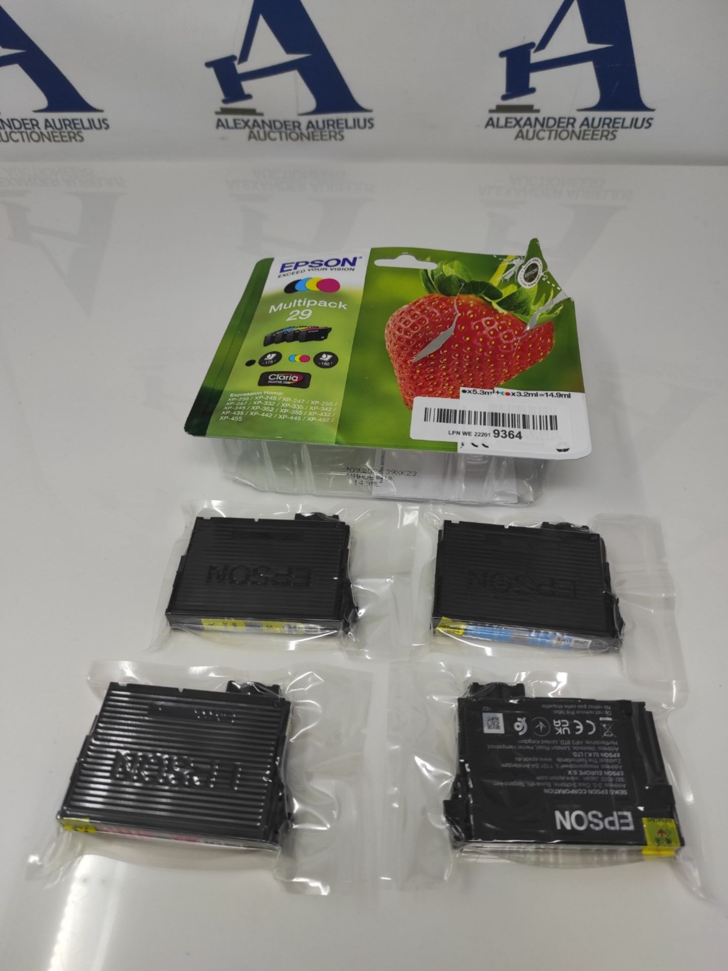 Epson 29 Strawberry Genuine Multipack, 4-colours Ink Cartridges, Claria Home Ink - Image 2 of 2
