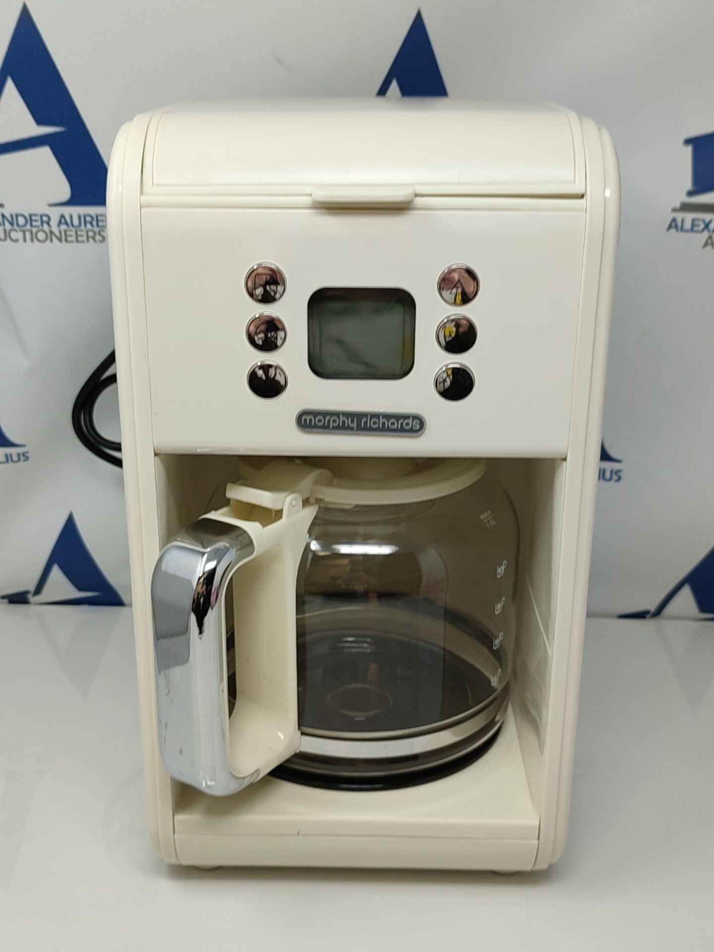 Morphy Richards 163006 Verve Pour Over Filter Coffee Machine,12 Cups, Cream - Bild 2 aus 3