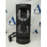 Dr. Prepare Tower Fan Oscillating Fan, Portable Desk Fan with 3-Speed Options, 110° O