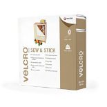 VELCRO® Brand | Sew & Stick Fabric Tape | Cut-to-Length Strong Hook & Loop Self Adhes