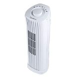 Signature S40005 Portable Mini Tower Fan with 90 Degree Oscillation or Fixed Cold Air