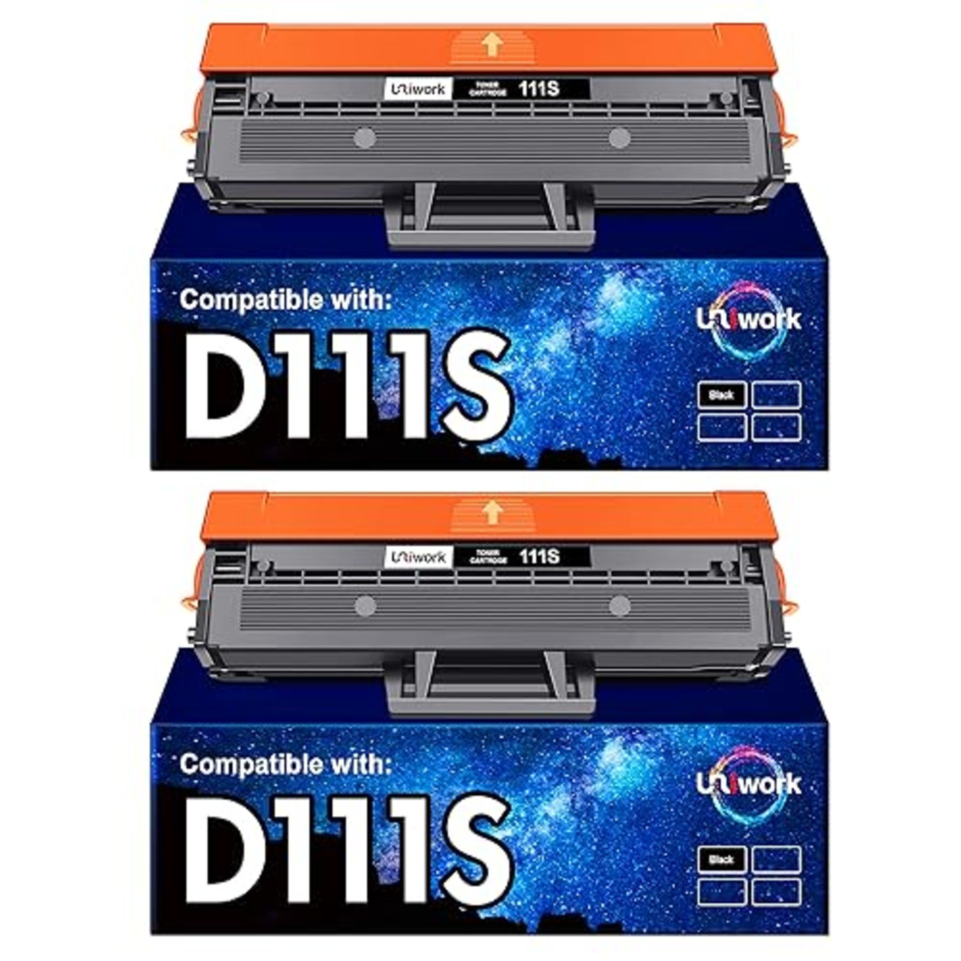 Uniwork D111L D111S Compatible Toner Cartridge Replacement for Samsung MLT-D111S MLTD1