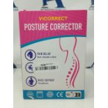 Vicorrect Posture Corrector for Women and Men, Adjustable upper back straightener post