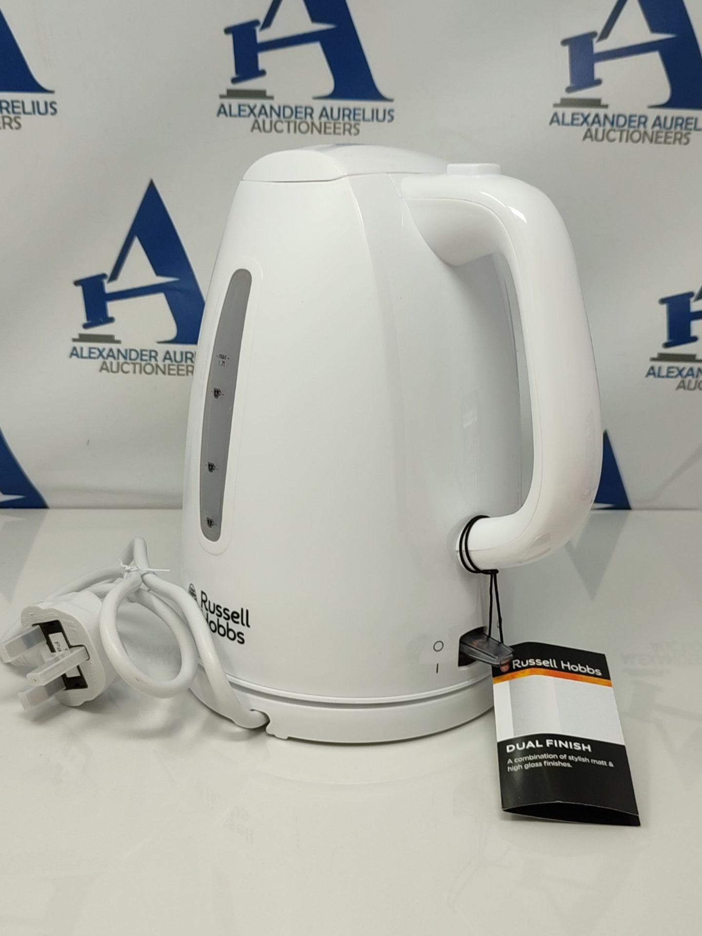 Russell Hobbs 21270 Textures Plastic Kettle, 1.7 Litre, 3000 W, White - Image 3 of 3