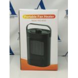 Electric Heater, IVESION PTC Ceramic Portable Fan Heater with Overheating & Tip-Over P