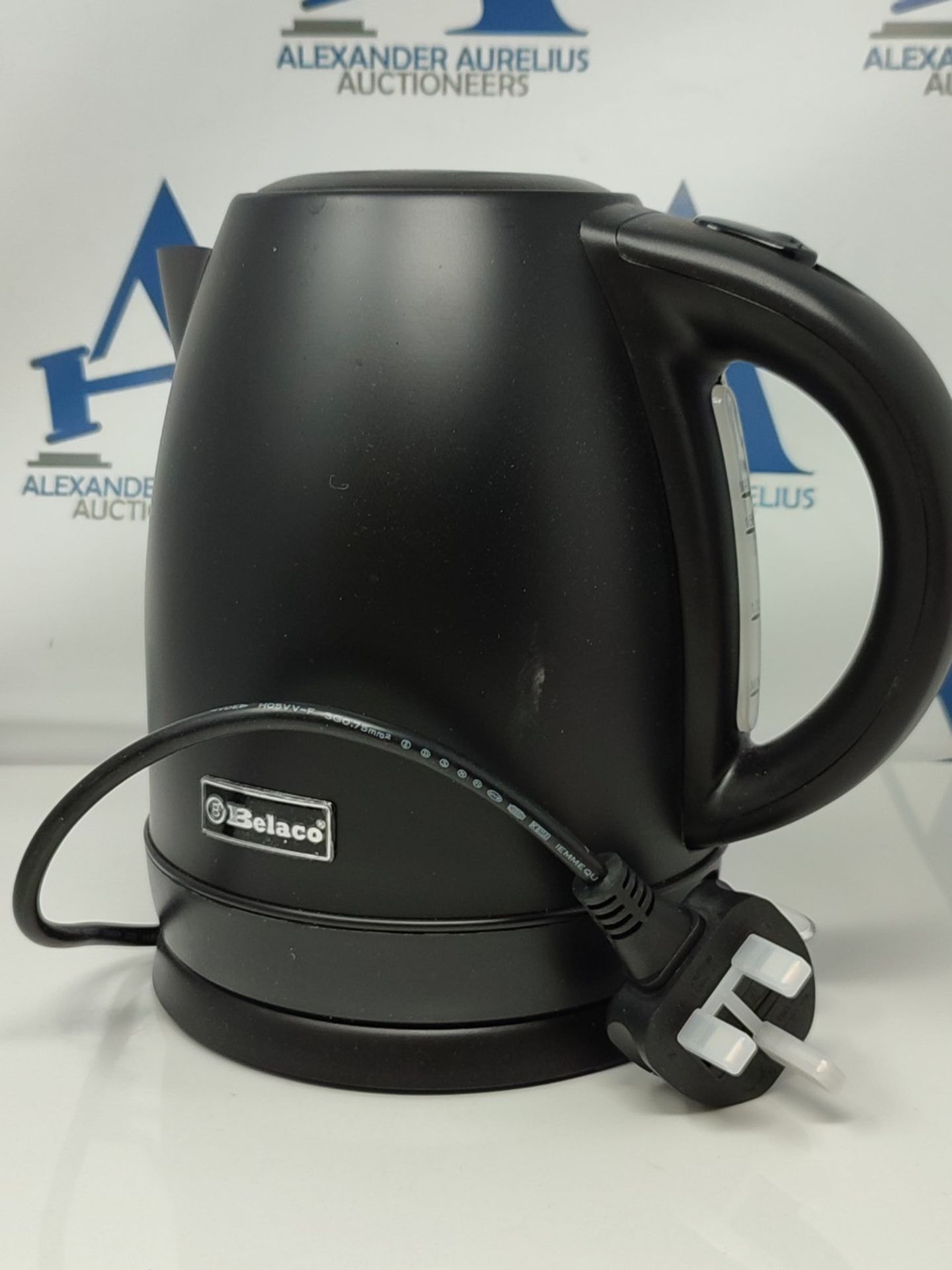 Belaco Electric Kettle Stainless Steel Housing 1.7L Fast Boil Cordless 360° Rotation - Image 2 of 2