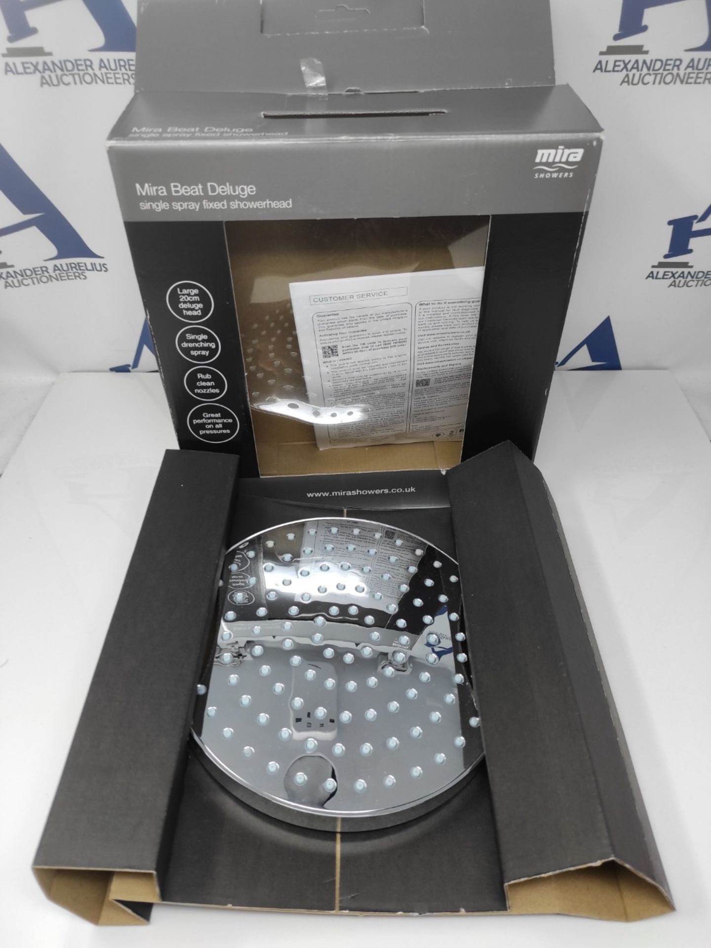 RRP £96.00 Mira Showers Beat 200 mm Deluge Overhead Shower Head Chrome 1.1799.001 - Image 2 of 2