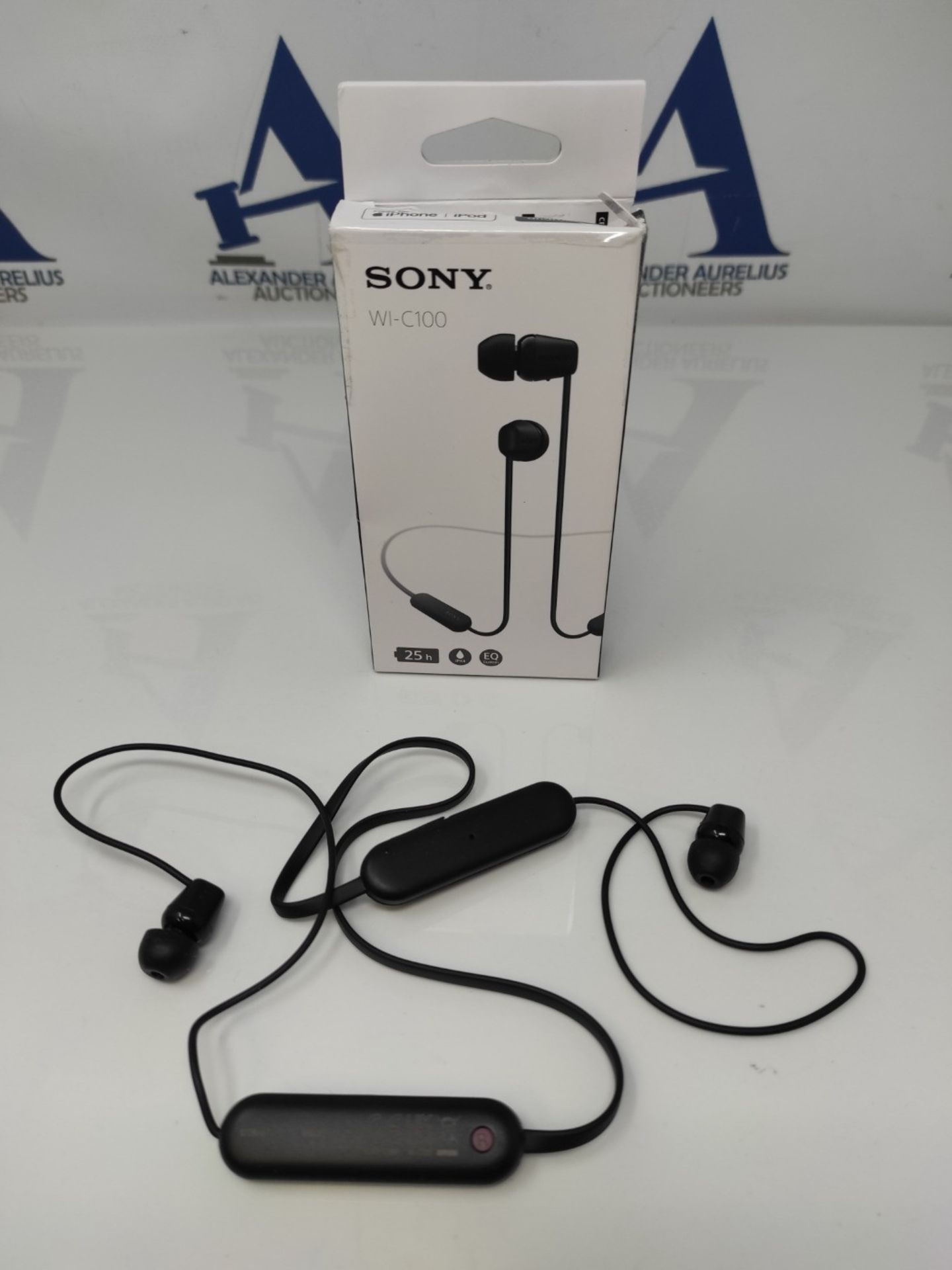 Sony WI-C100 Wireless In-ear Headphones - Up to 25 hours of battery life - Water resis - Bild 2 aus 2