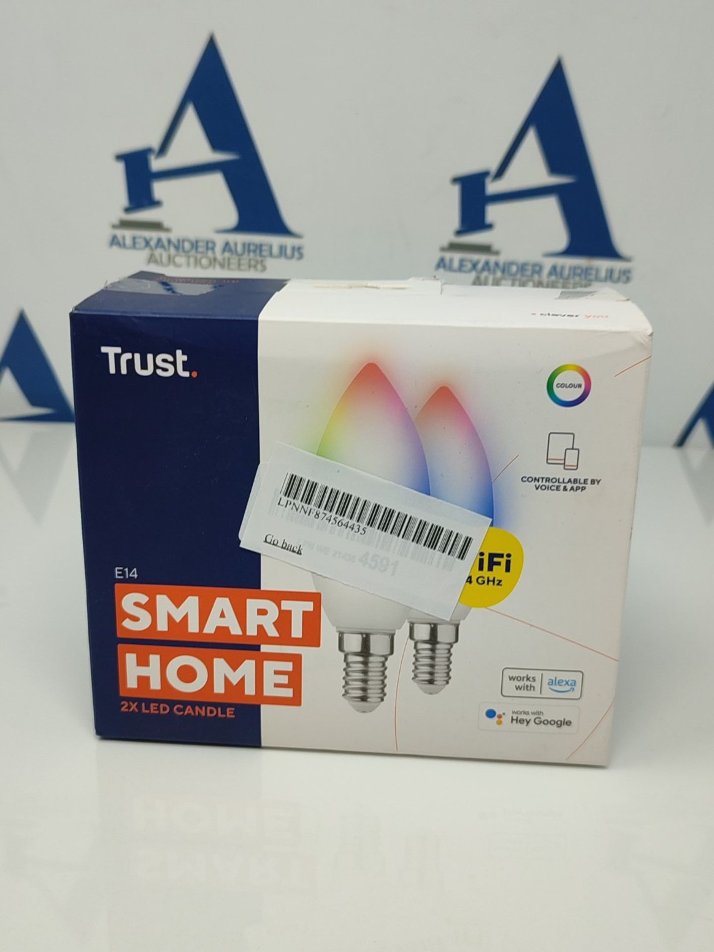 Trust WiFi E14 Smart Bulb, Colour Changing Candle Bulb, Works with Alexa and Google Ho - Image 2 of 3