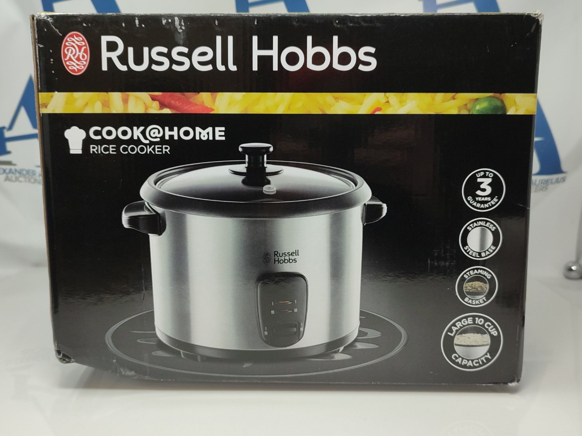 Russell Hobbs 19750 Rice Cooker and Steamer, 1.8L, Silver - Image 2 of 3