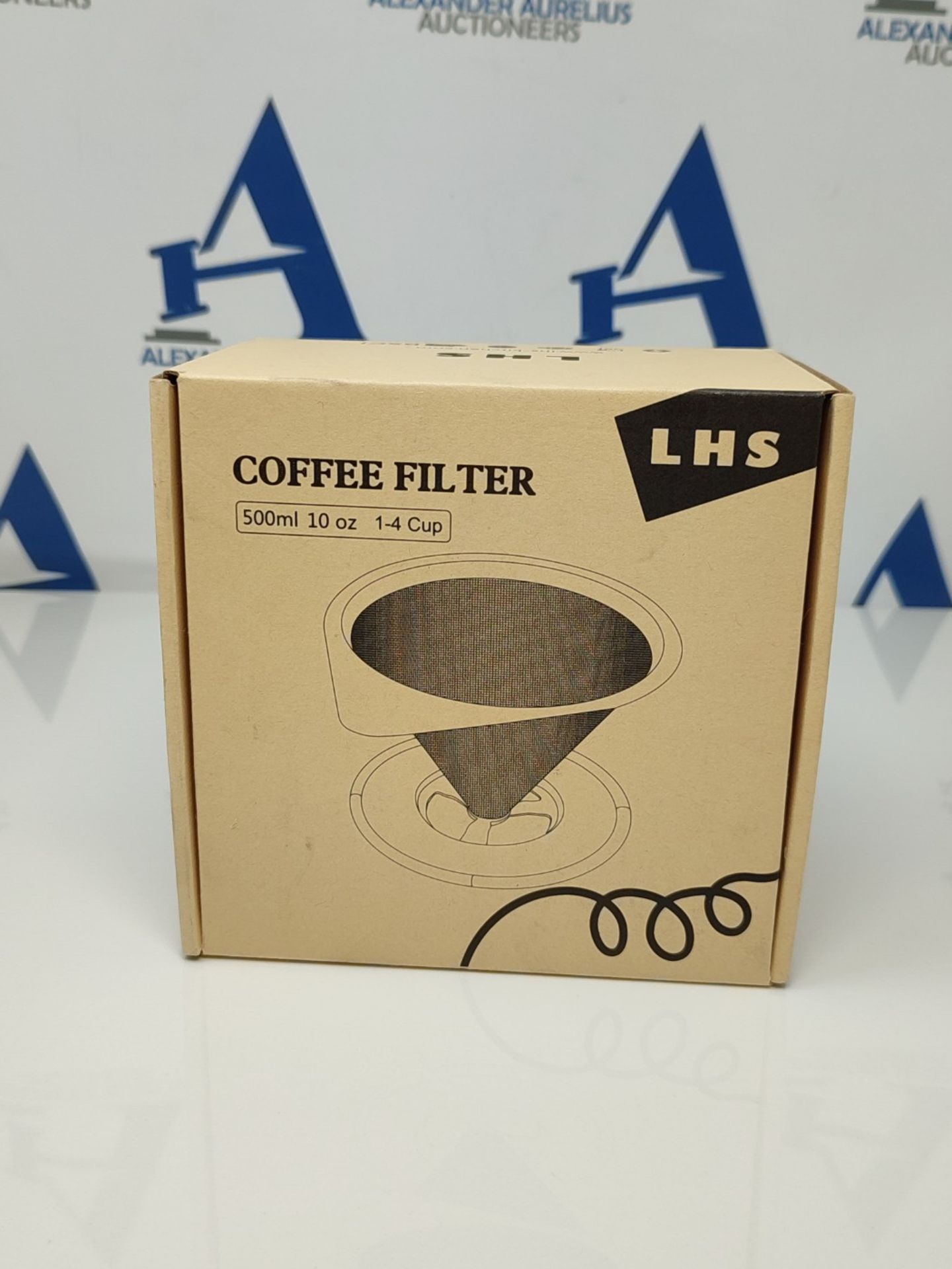 Nurch Pour Over Coffee Dripper, Stainless Steel Coffee Filter Reusable Paperless Coffe