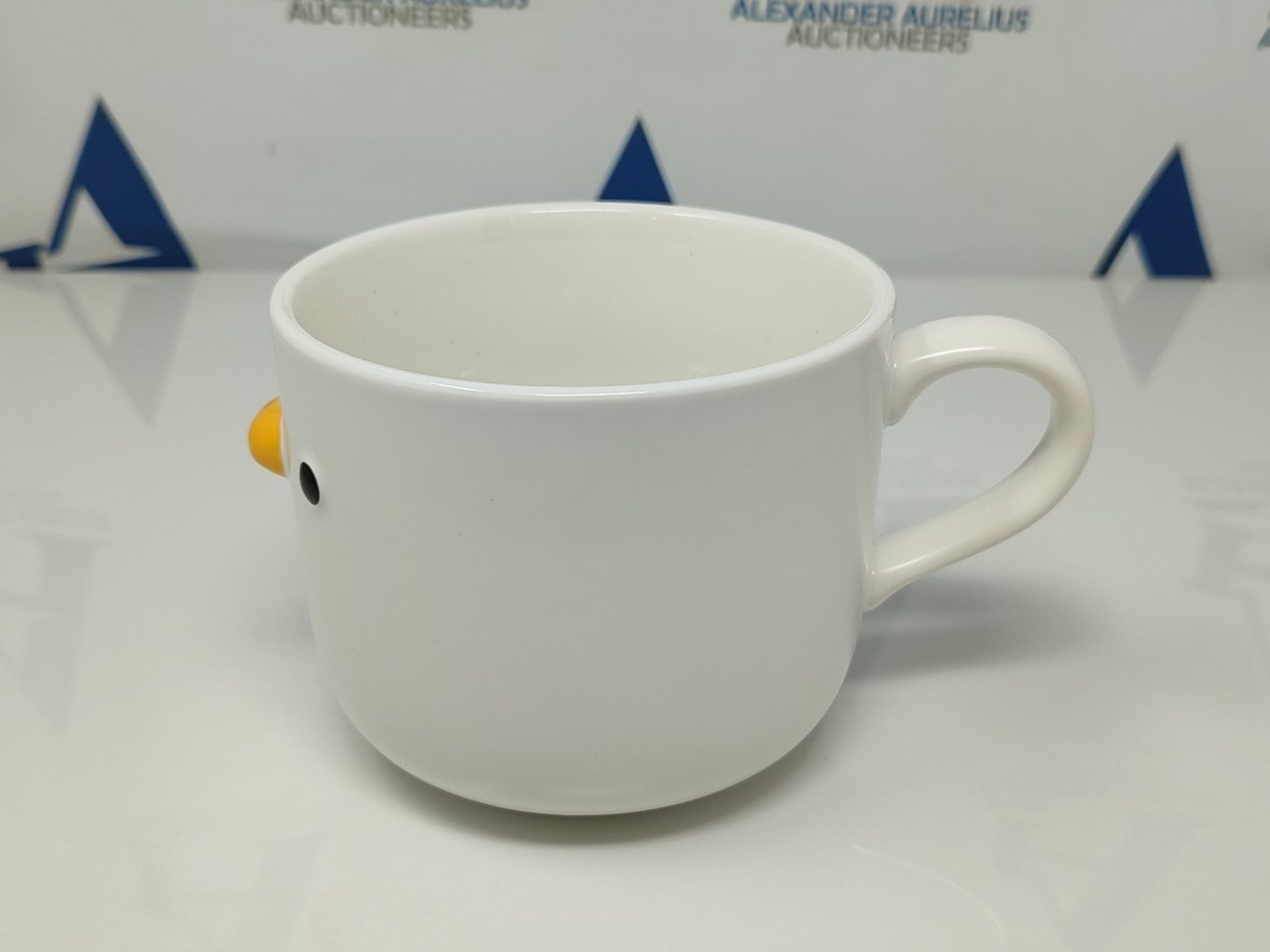 PURROOM Large Breakfast Mug, Handmade Glaze Duck Cup, Safety Ceramic Coffee Mug & Oatm - Bild 2 aus 2