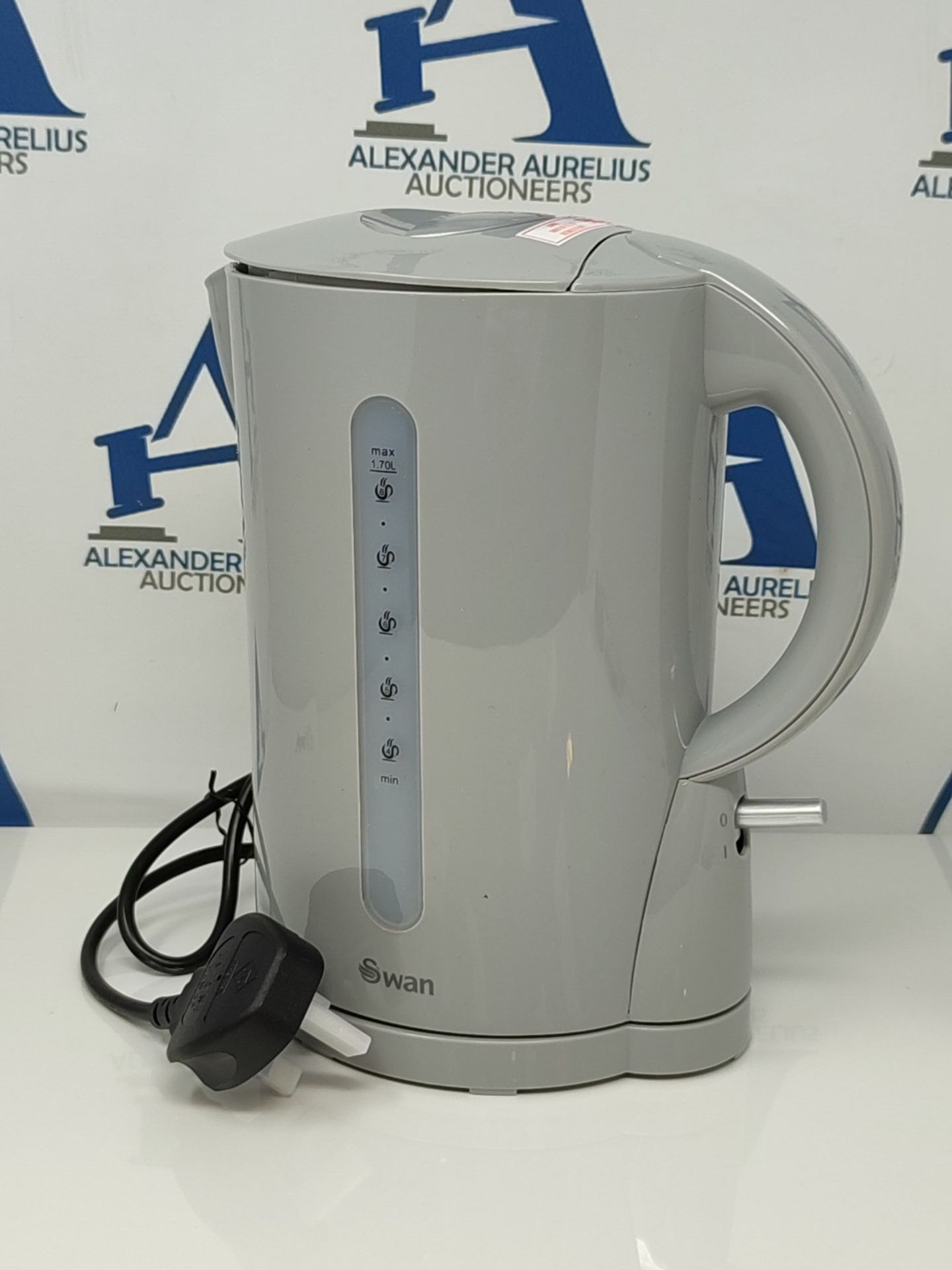 Swan Grey 1.7L Jug Kettle, Lightweight, Cordless Design, 1850-2200W, Rapid and Quiet B - Image 3 of 3