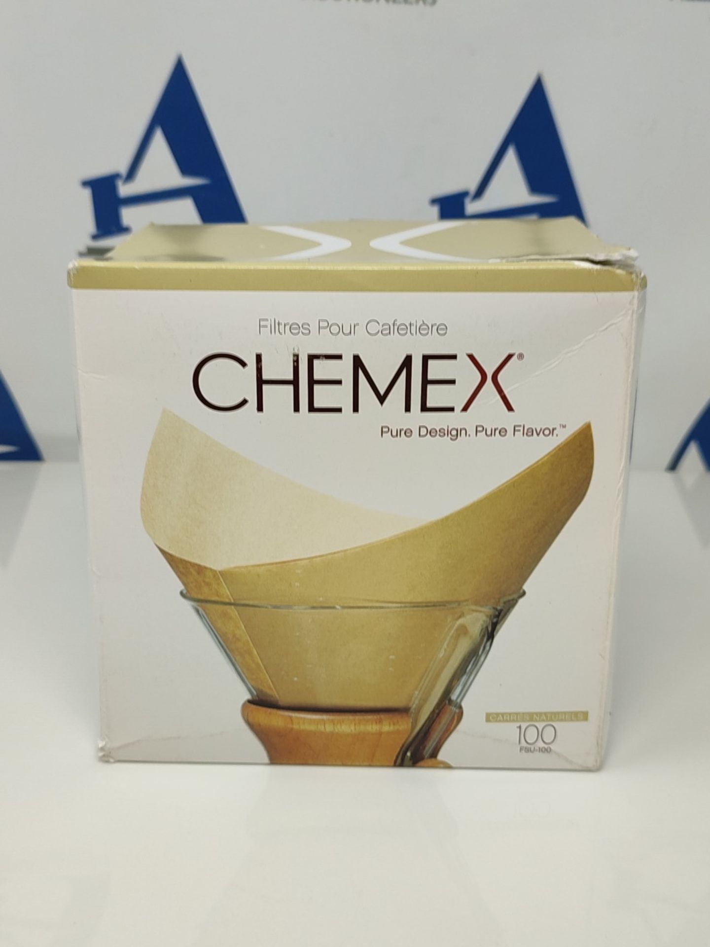 Chemex Natural Coffee Filters, Square, 100ct - Exclusive Packaging