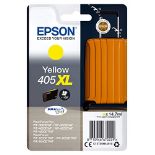 Epson 405XL Yellow Suitcase High Yield Genuine, DURABrite Ultra Ink