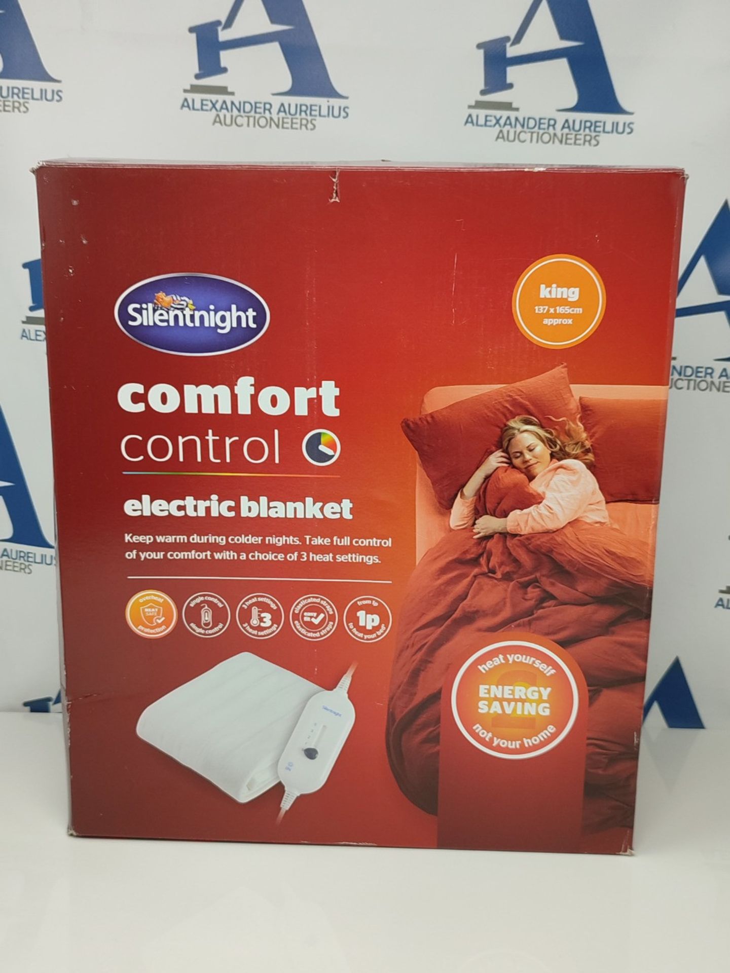Silentnight Comfort Control Electric Blanket - Heated Electric Fitted Underblanket wit - Bild 2 aus 3
