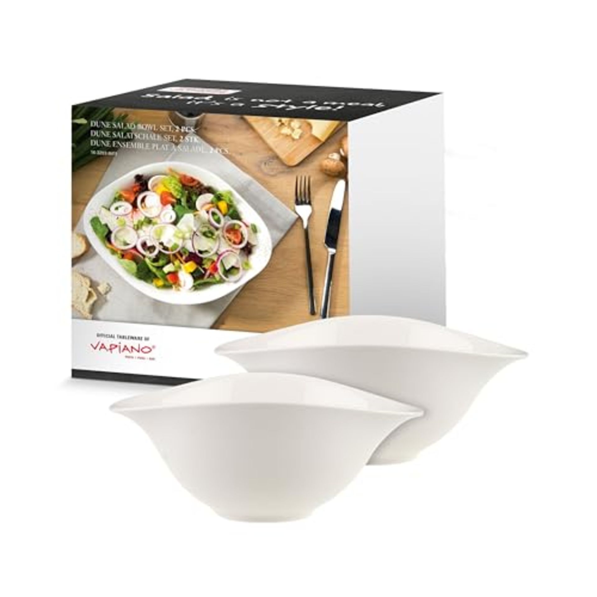 [INCOMPLETE] Villeroy & Boch - Vapiano salad dish Set, 2 Piece Tableware Set, Premium