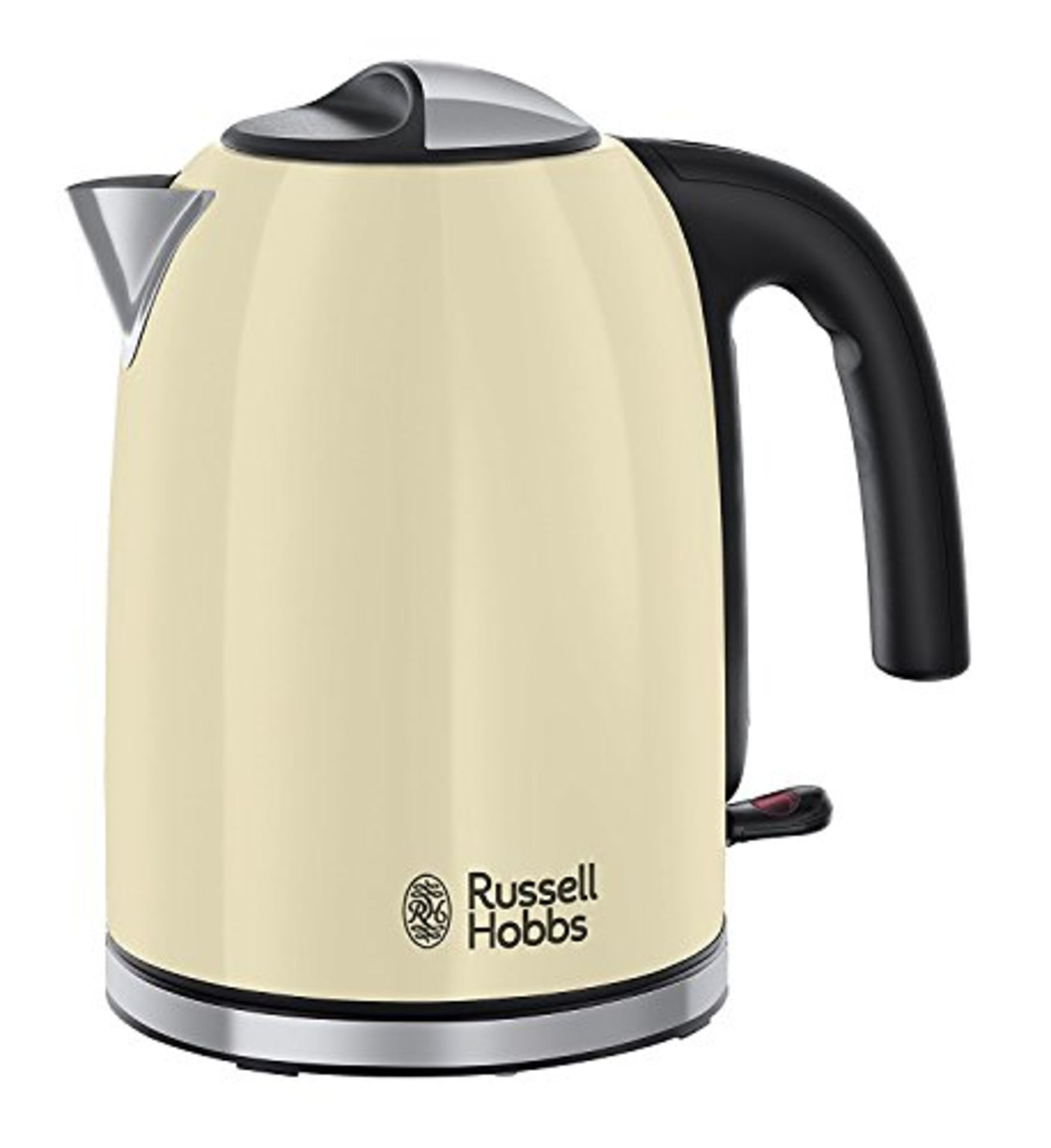 Russell Hobbs 20415 Stainless Steel Electric Kettle, 1.7 Litre, Cream