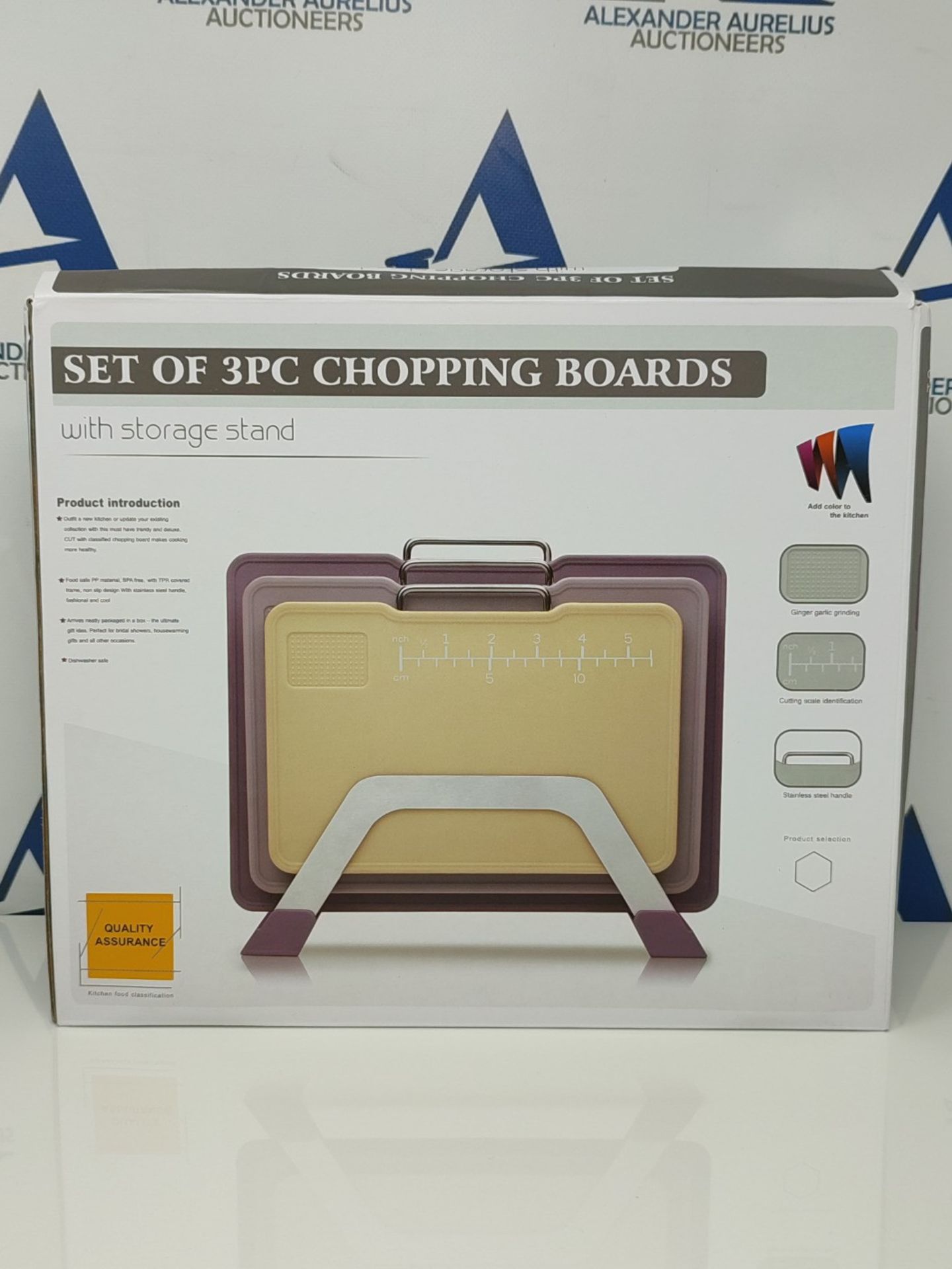 Domonic Home Large Cutting Board Set, Cutting Boards for Kitchen Dishwasher Safe, Plas - Bild 2 aus 3
