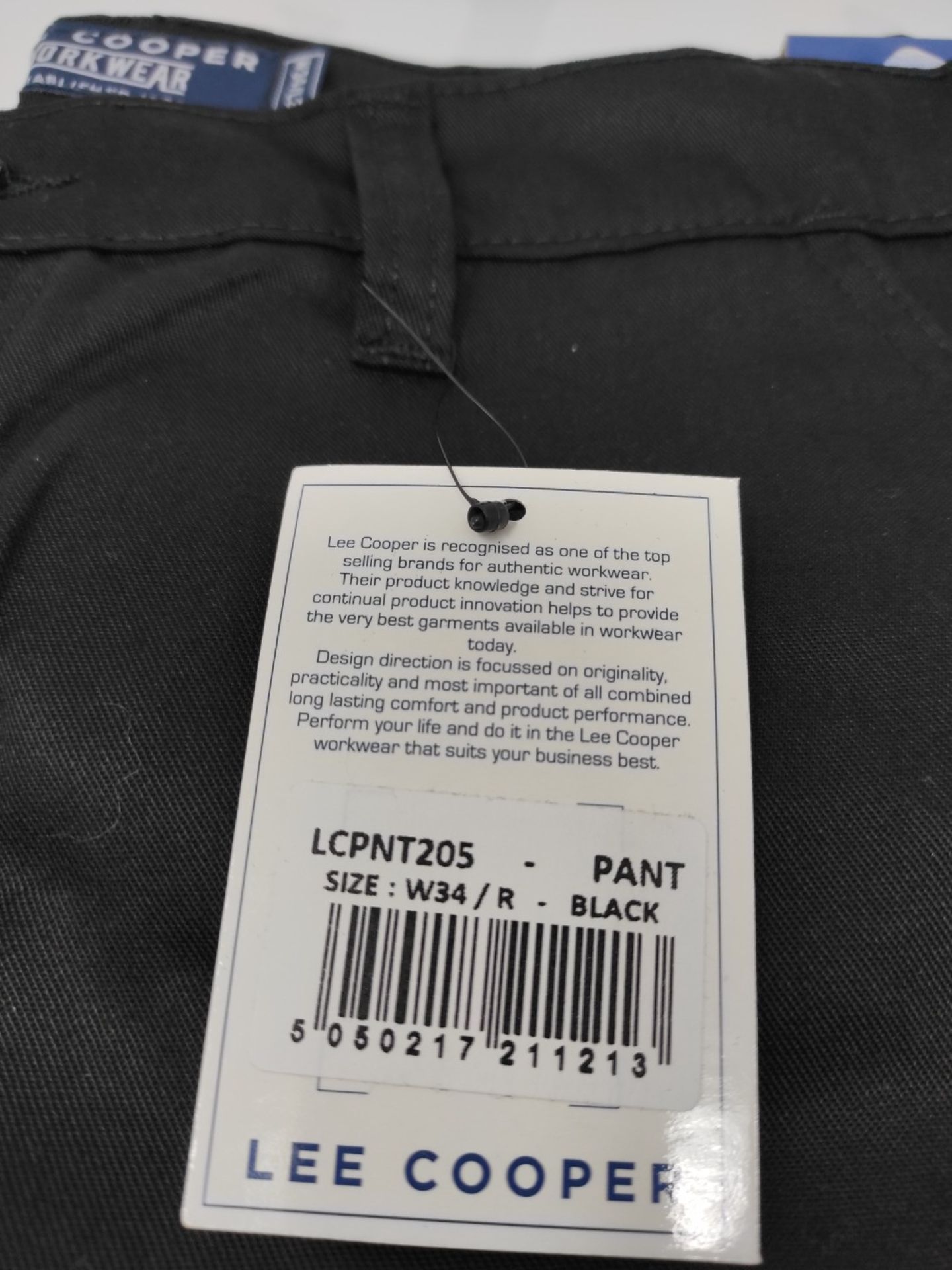 Lee Cooper Men's 205 Cargo Multi Pocket Cargo Work Trousers 34W/31L - Image 3 of 3