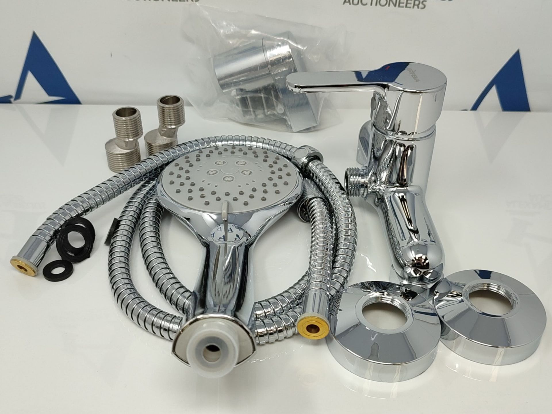 GRIFEMA PORTO-G12003 Single Lever Bath Shower Mixer Tap with 1.5 m Hose Pipe, ABS Show - Bild 3 aus 3