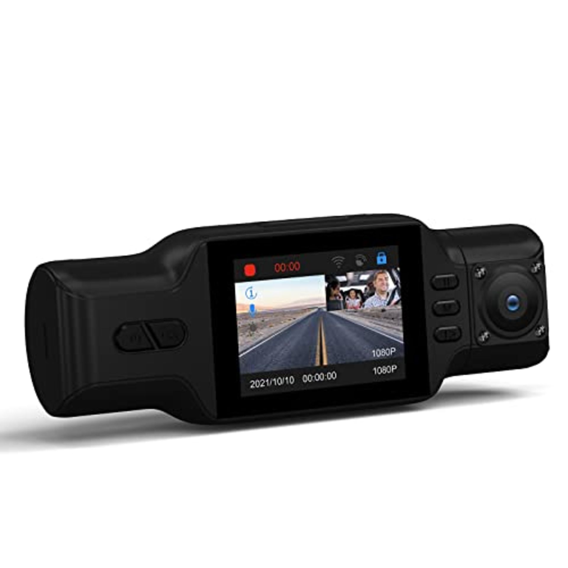 CedarTrap M8 Pro-Dual Dash Cam Single Front or Front and 1080P Cabin,for Cars with Nig