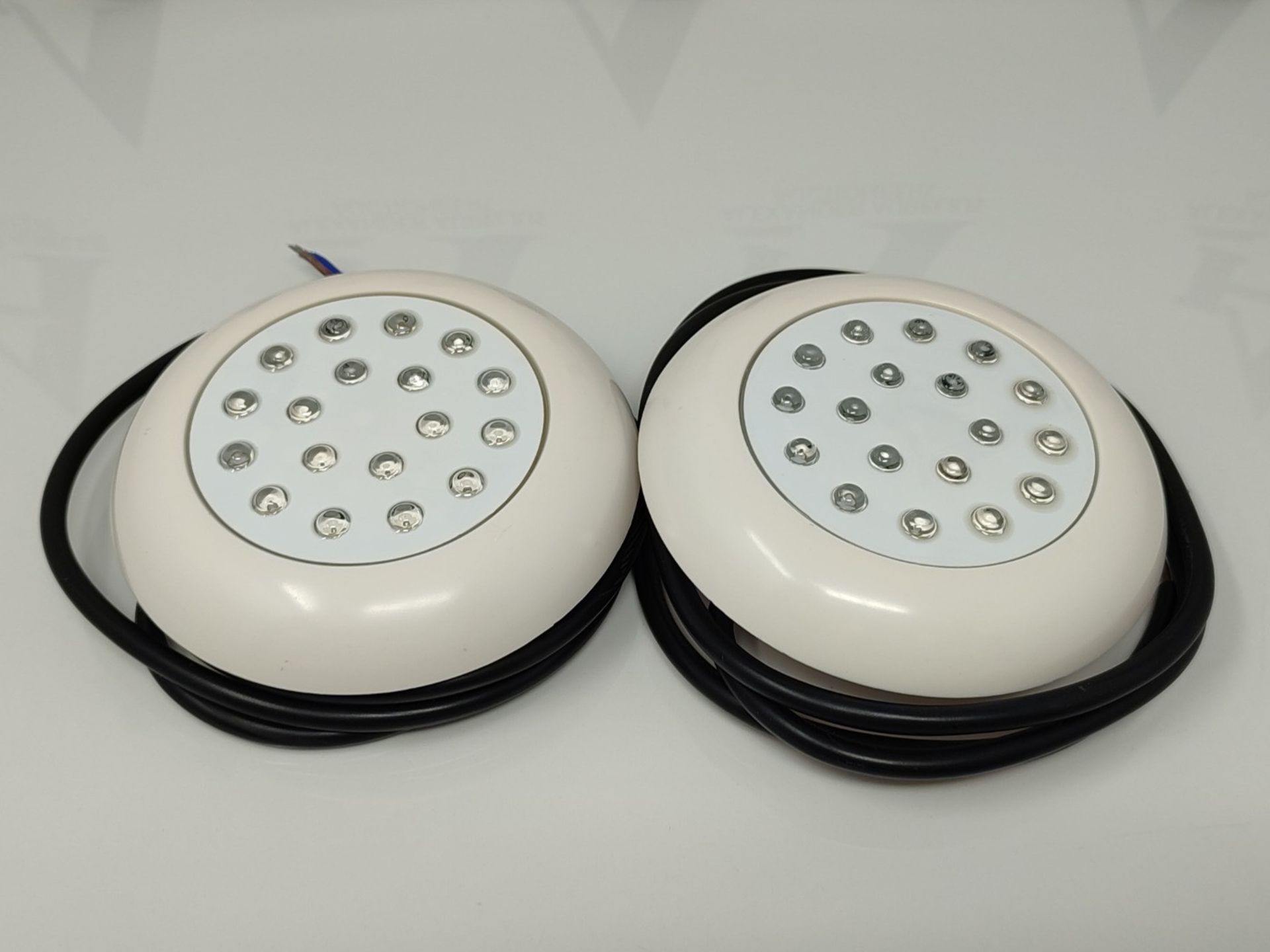 SANFOU 2 Pack Hot Tub Lights,18 LED RGB Underwater Pool Lights,IP68 Waterproof Submers - Image 2 of 2