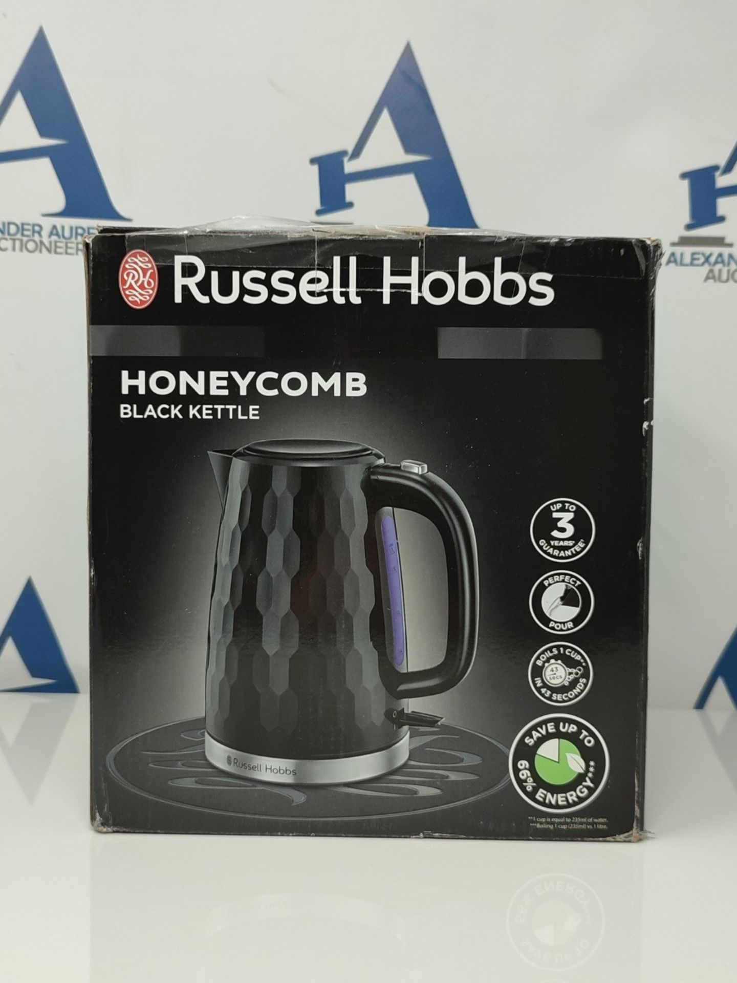 [INCOMPLETE] Russell Hobbs 26051 Cordless Electric Kettle - Contemporary Honeycomb Des - Image 2 of 3